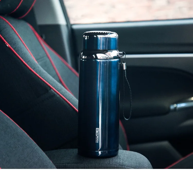 600/800ML термос Нержавеющая сталь бутылку воды изолированные держать холодной и горячей вакуумная фляга для Кофе кружка чашка
