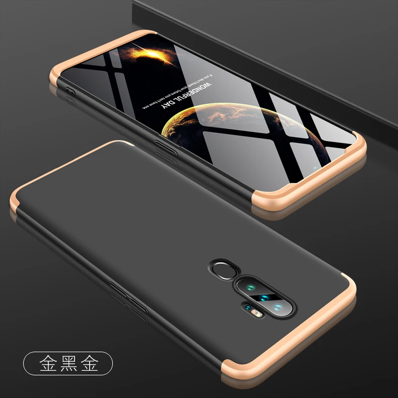 Для Oppo A9 A5 чехол жесткий 3 в 1 матовая Броня гибридная защитная задняя крышка для телефона для Oppo A11 A11X 360 Полное покрытие 6,5 Дюймов