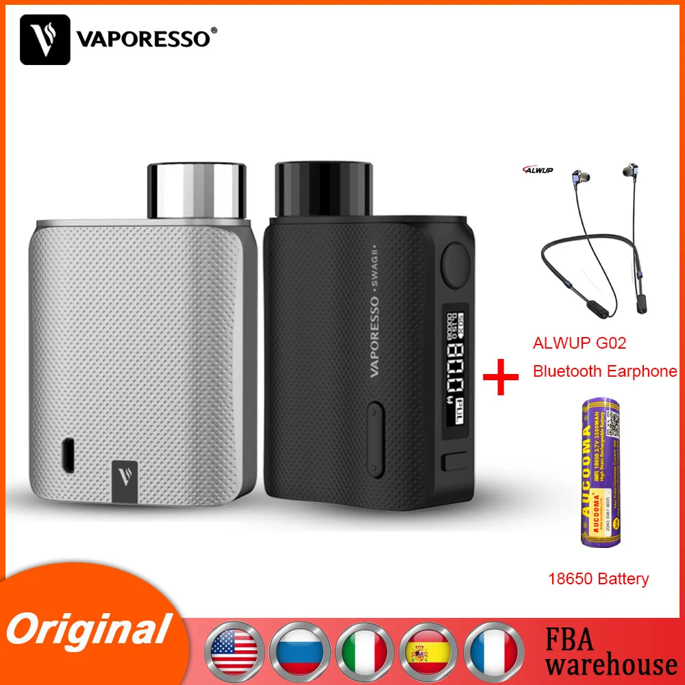 Оригинальный бокс-мод Vaporesso Vape SWAG 2 80 Вт для бака NRG PE SE сердечник катушки GT 25 мм 510