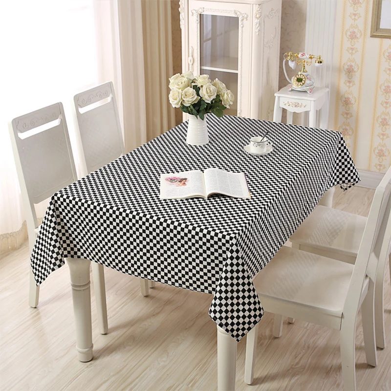 

Lanke table cloth rectangular Waterproof Oilproof With Tassel , Dining Tablecloth for Home Christmas Birthday Party