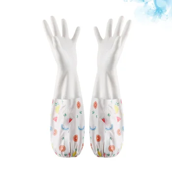 

2 Pairs of Dishwashing Gloves Latex Gloves Cleaning Gloves Waterproof Gloves for Home Kitchen