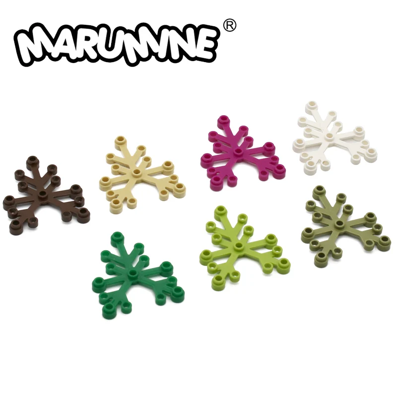 

Marumine 50PCS Blocks Flower Tree Parts City Building Compatible 2417 Classic Bricks Construction Educational Toys