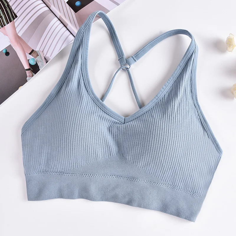 Fashion Women Tube Top Wireless Bra Fitness Tops Female Wrap Tops Padded Sexy Underwear Brassiere