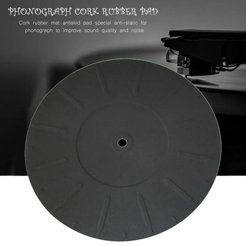 2mm Cork & Rubber Turntable Platter Mat Slipmat Antistatic For Lp