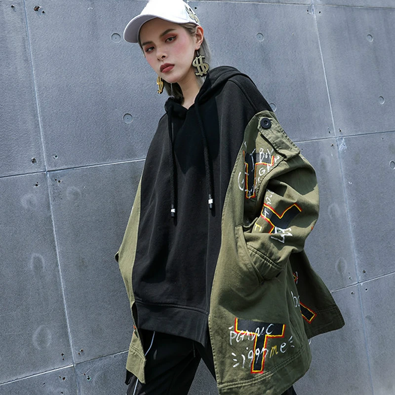 Max LuLu/ модная Осенняя Женская одежда в Корейском стиле, женская военная куртка в стиле пэчворк, винтажная ветровка, длинное пальто, большие размеры