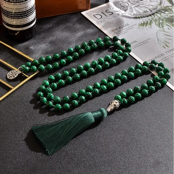 Japamala de Malaquita