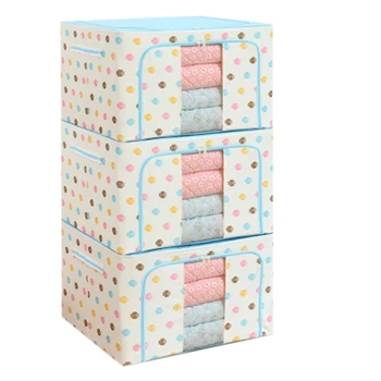 

3-Piece 72L Closet Storage Bag and Clothes Storage Bag Can Accommodate Extra-Large Capacity Quilts, Bedding, Blankets and Clothi