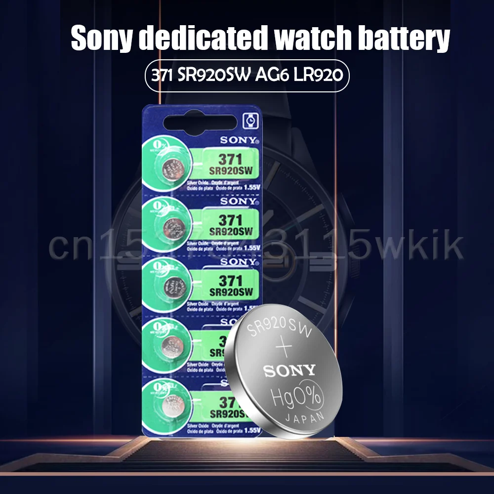 remote battery 25PCS Sony 371 SR920SW AG6 LR920 370A 171 LR69 SR920 SR69 1.55V Silver Oxide Battery For Calculator Watch Battery MADE IN JAPAN batteries for blink camera