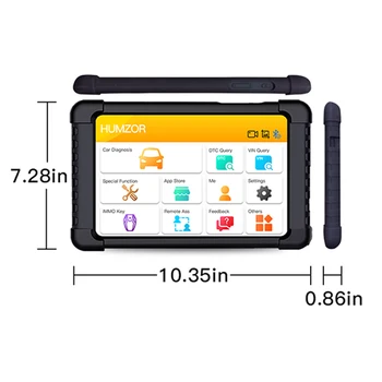 

Humzor NexzDAS Pro Bluetooth 10inch Tablet Full System Auto Diagnostic Tool Professional OBD2 Scanner with IMMO/ABS/EPB/SAS/DPF/