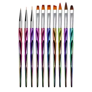 

Blue ZOO 10 PCS/Set Rhombus Plating Rod UV Gel Pen Laser Pen Set