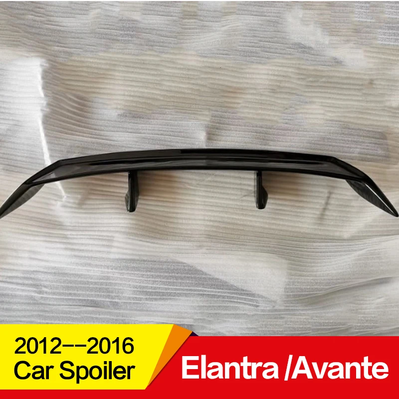 Использовать для hyundai Elantra Avante спойлер 2012 13 14 15 16 лет ABS Пластиковый материал заднее крыло EX стиль спортивные аксессуары