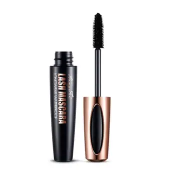 

Black 4D Silk Fiber Mascara Waterproof 3D Mascara Thick Not Blooming Black Long Eyelash
