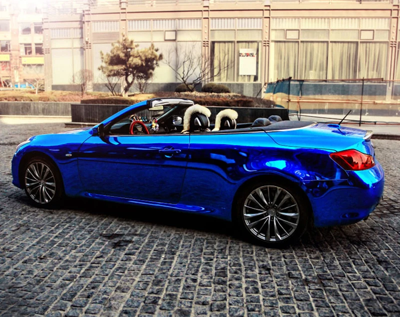 Chrome Blue Vinyl Film Sticker-8