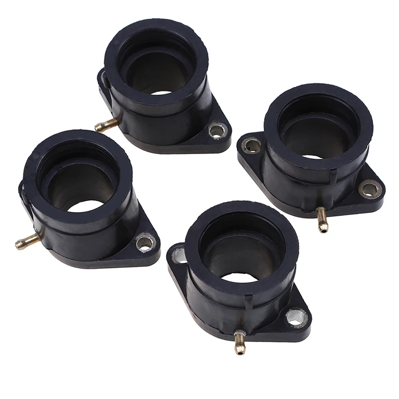 4 Pcs Gomma E Alluminio Del Motociclo Carburatore Collettore Di Carburetter Adattatori Isolante Connettori Atv Per Yamaha Xjr 400 Xjr400
