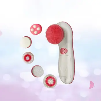 

Pore Cleaner Electric Face Wash Beauty Instrument Washing Machine 6-in-one Cleansing Brush 19QE