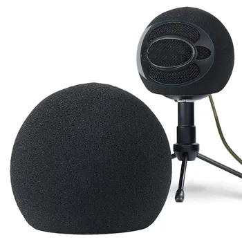 

Windscreen Reporter Accessories Microphone Cover Windshield Professional Dust Proof Soft Sponge Practical Muff For Blue Snowball