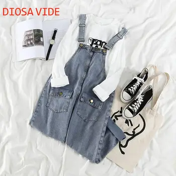 

2020 popular bib women's summer new net red age-reducing students all-match loose and thin denim jumpsuit trend