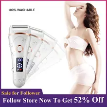 Электрический эпилятор безболезненный женский электробритва Беспроводная эпиляция для ног подмышек бикини влажное и сухое бритье Прямая поставка