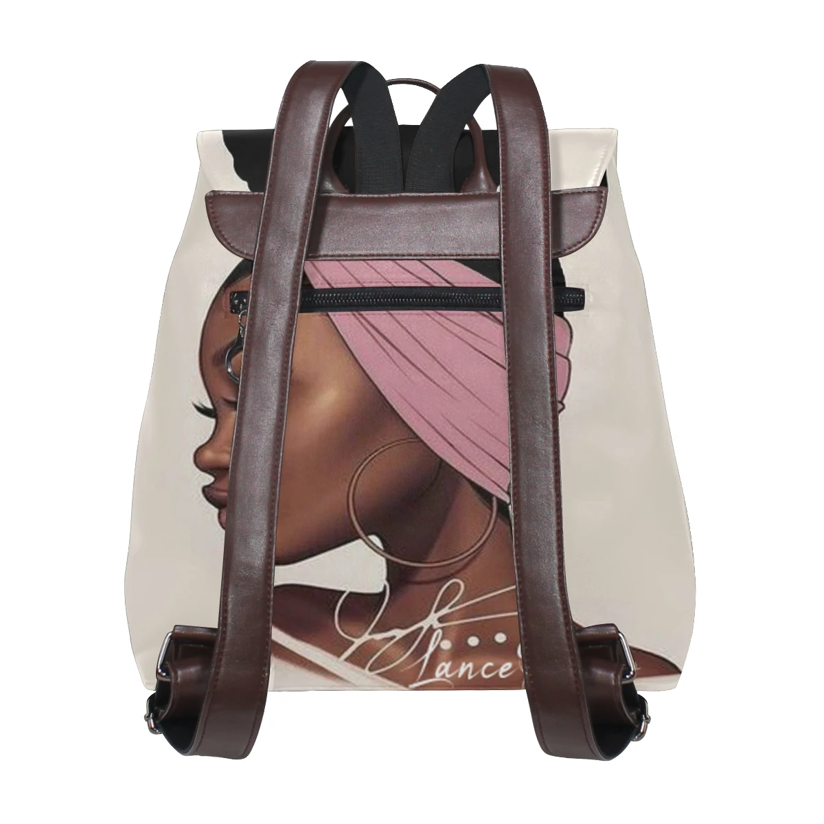 ALAZA кожаные рюкзаки афро для девочек черный Для женщин Мода Водонепроницаемый Рюкзак мягкий чехол из искусственной кожи Школьные Рюкзаки Большая сумка дорожная сумка