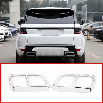 

Car Exhaust Pipe Trim Stainless Steel Tail Pipe Exhaust Pipe Cap for Range Rover Sport 2018 2019