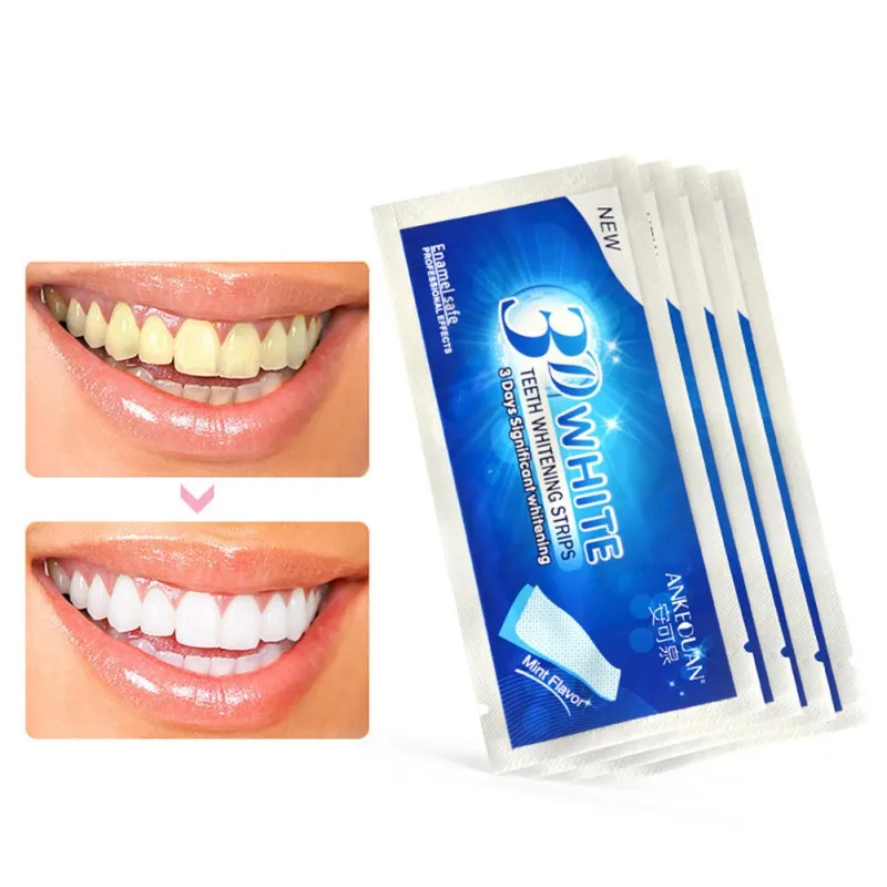 

1pcs -3D White Gel Teeth Whitening Strips Oral Hygiene Care Double Elastic Tooth Whitening Strips Dental Tools