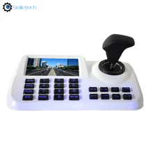 Network 4D joystick IP PTZ keyboard controller onvif 2.4 focus zoom preset patrol work with HIKVISION or DAHUA PTZ camera