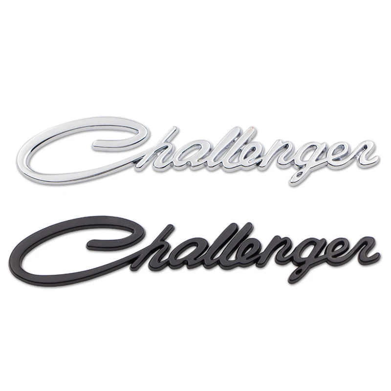 Автомобильная 3D металлическая эмблема значок наклейка для Dodge Challenger Модель автомобиль задний багажник надпись-логотип хромированные значки-наклейки аксессуары
