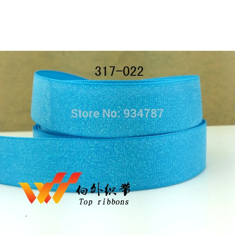New arrived solid glitter ribbon freeshipping 7/8" ribbon 50 yards 22mm ribbon 317-022