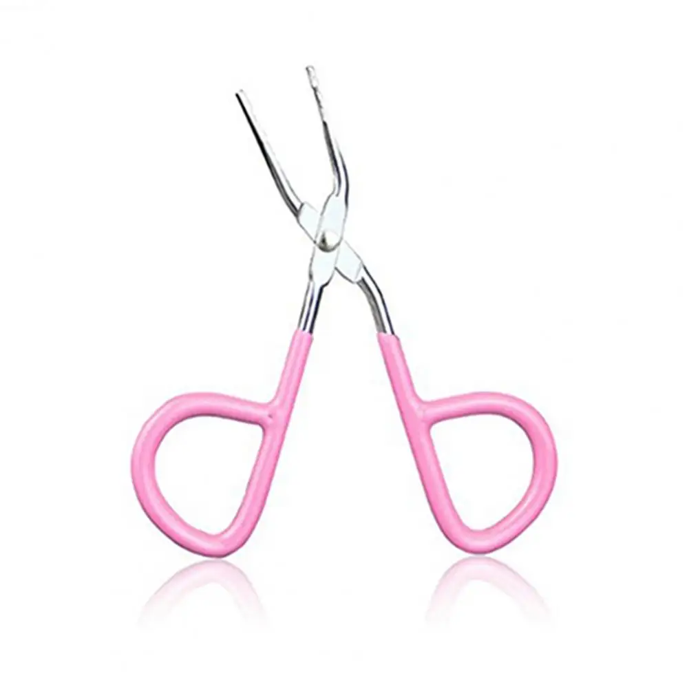 Makeup Scissors Practical Flat Tip Eyebrow Tweezer Clamp Clipper Makeup Scissor Hair Removal Tool 4