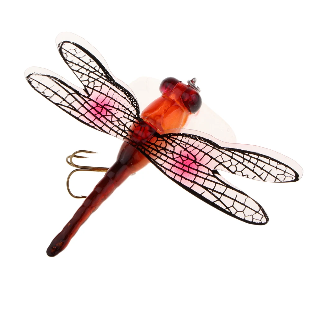 Beautiful Lifelike Dragonfly Fllies Float Popper Lure For Bass Trout