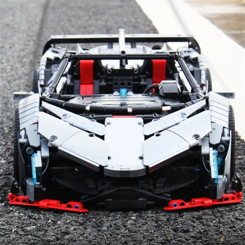 Lepinblocks Радиоуправляемая машина Veneno Lamborghimis Roadster с функцией питания, автомобильные строительные блоки, кирпичи, Детские технические игрушки, 20091 MOC 10559