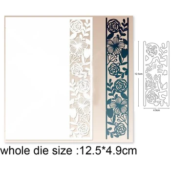 

flower stripe frame Metal Cutting Die Mold Stencil for DIY Embossing Paper Photo Album Cards Making Scrapbooking Dies Cut Mould