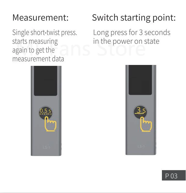В Xiaomi Duka 40 м лазерный дальномер LS-P USB флэш зарядка дальномер высокая точность измерения дальномер