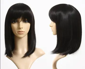 

popular medium dark brown cosplay lady's hair wigs for women wig
