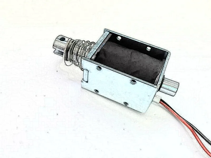 HIO-1240S DC24v через push-pull электромагнитный клапан электронный замок с отверстием ход