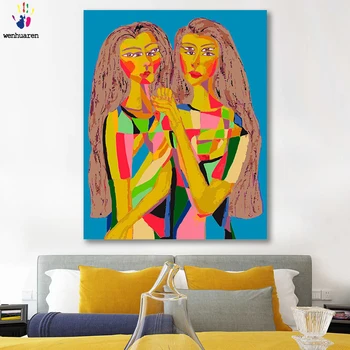 

DIY colorings pictures by numbers with colors Realistic abstract figure picture drawing painting by numbers framed Home