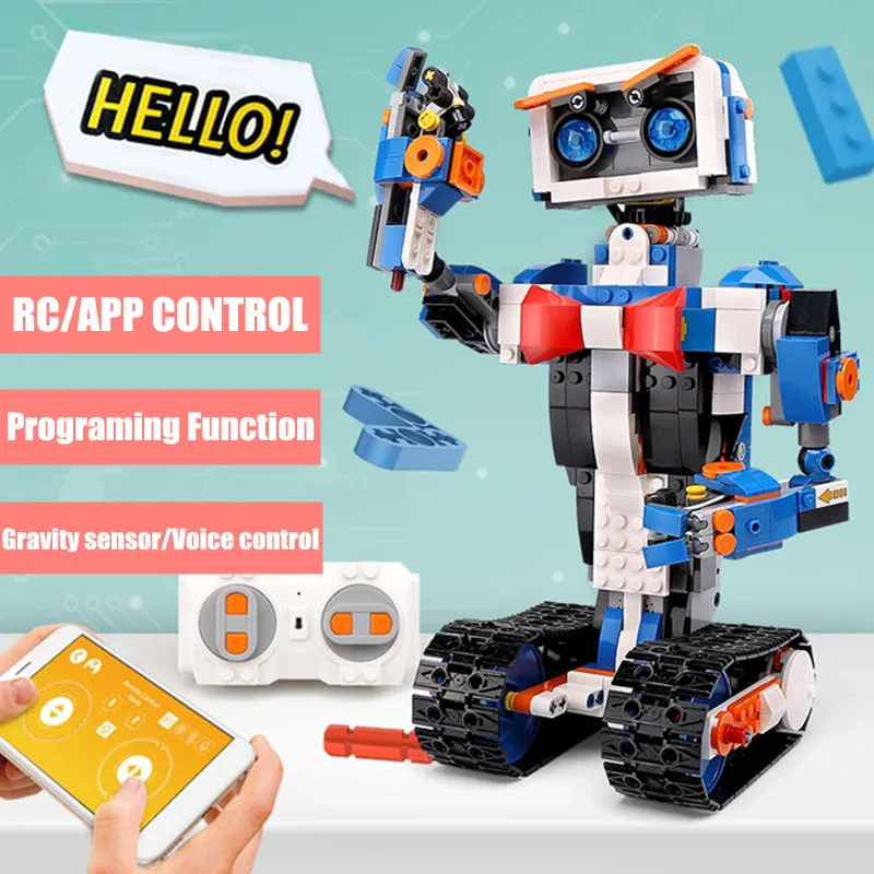 

New Intelligent Programming Robot Boost Fit Technic Idea WALL E STEM Building Bricks Blocks 17101 21303 Toys Kid Gift