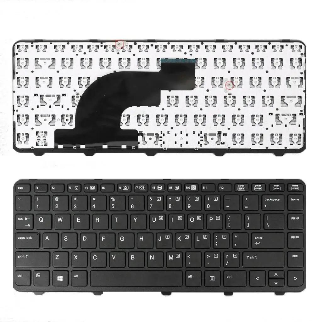 Раскладка «американский английский» ноутбук замена Keyobard для hp 640 G1 645 G1 клавиатура с каркасом для ноутбука без точки высокое качество новое поступление