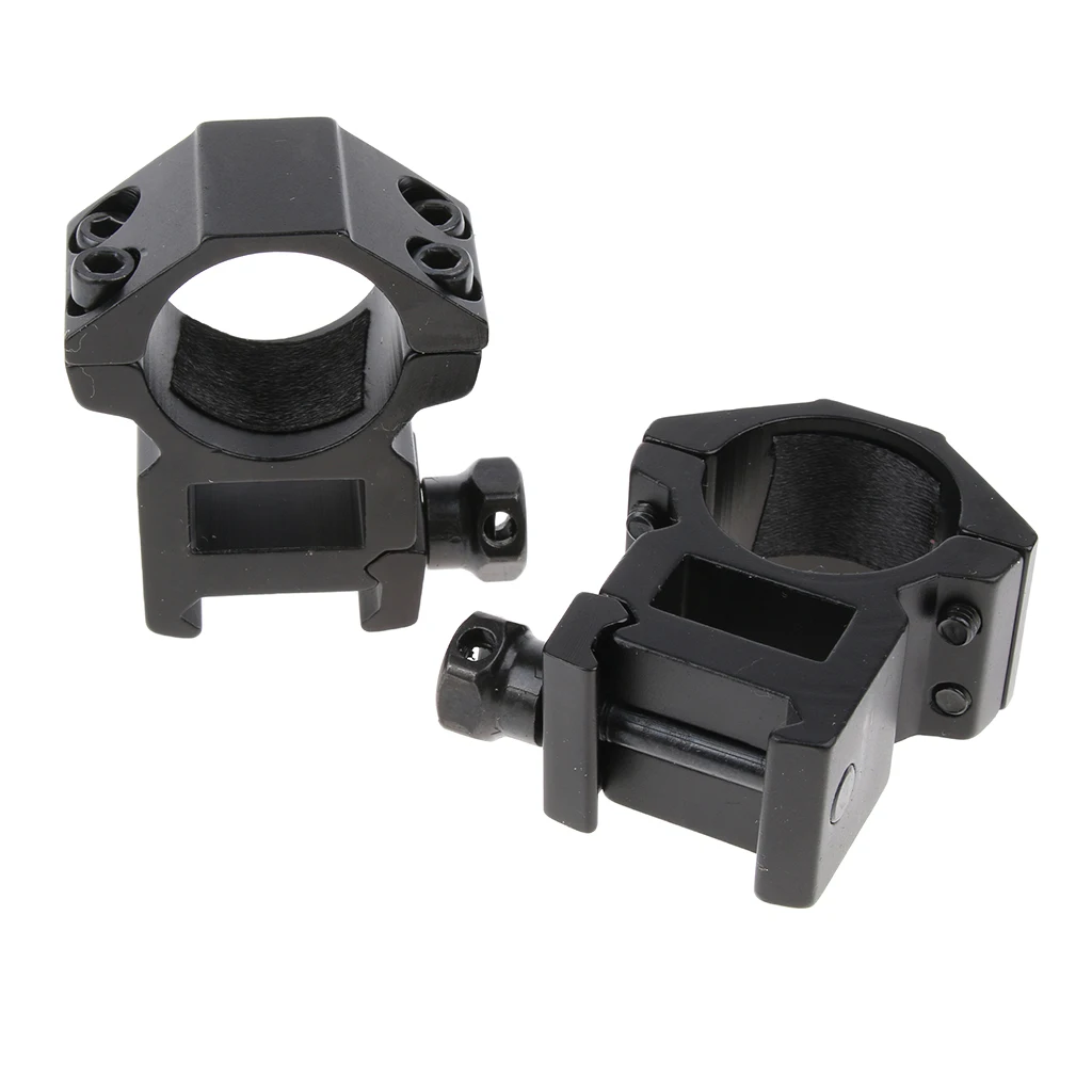 25.4mm 1'' Scope Mount Rings Fits for 20mm Dovetail Rail Flashlight High Profile