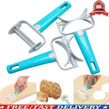 3 x роликовый нож ABS пластик резак для печенья инструмент для выпечки форма резак для печенья