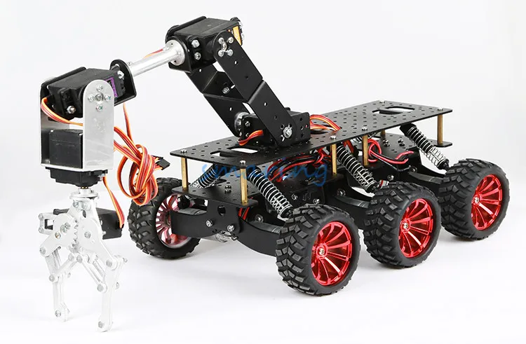 12V Smart Car Chassis Mobile Platform With Shock Absorption Off-road Climbing Car Model for Arduino DIY Robotic Arm Accessories
