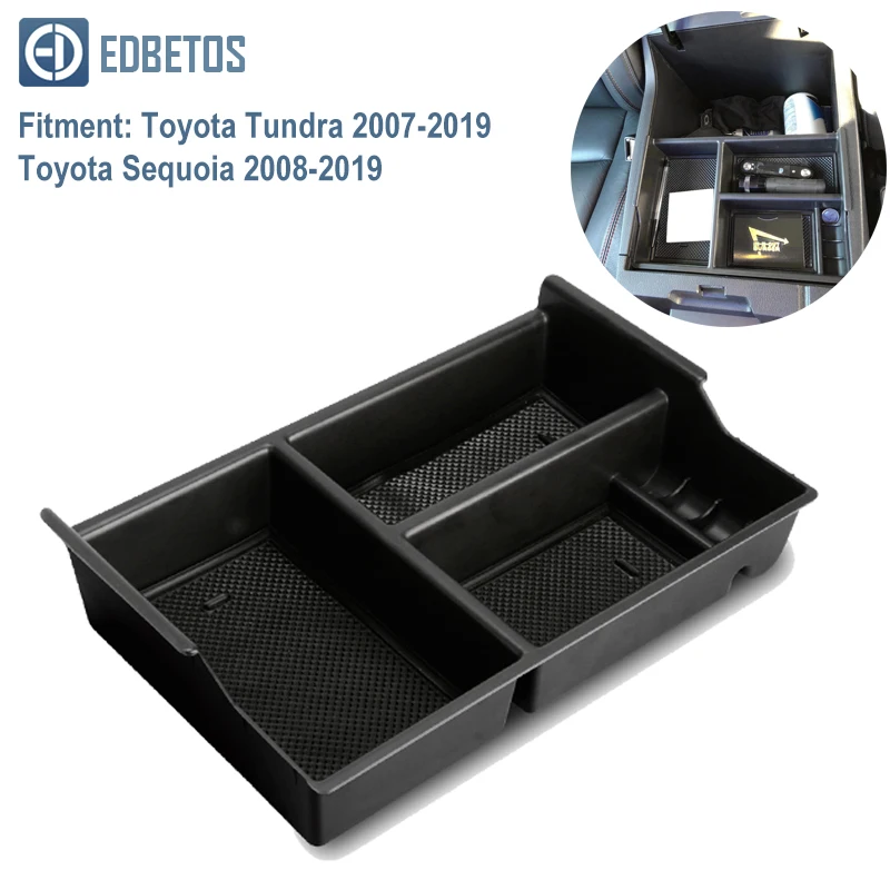 Подлокотник вторичный бардачок для новых Toyota Tundra 2007- для Toyota Sequoia 2008- центральная консоль Органайзер лоток