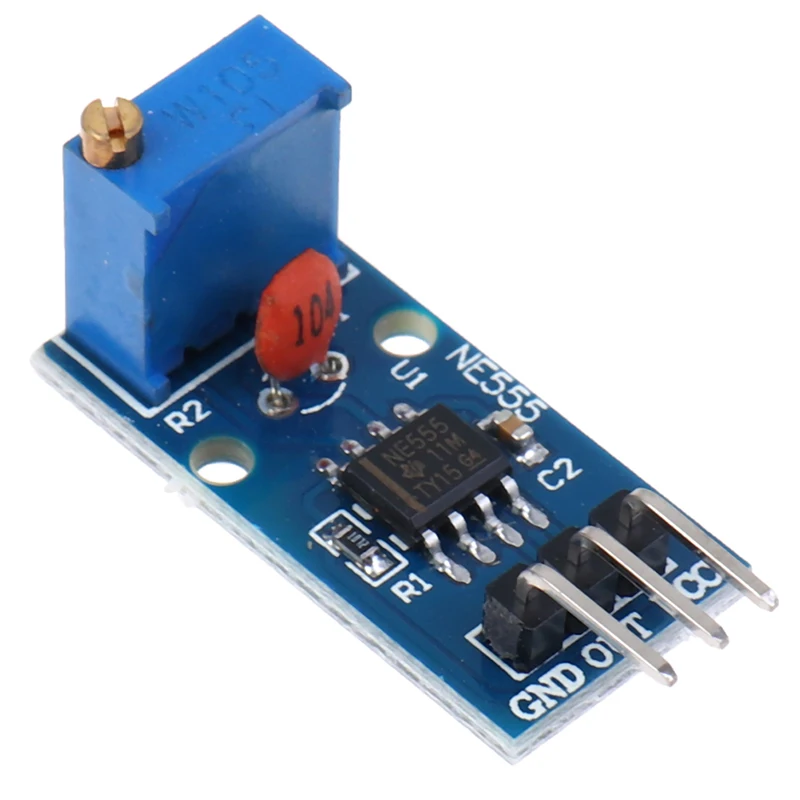 

1pc 5V-12V NE555 Frequency Adjustable Pulse Generator Module NE555 Chip 3*1.5cm