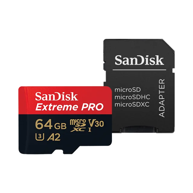 SanDisk Extreme Pro 64GB microSDXC Memory Card with SD Adapter