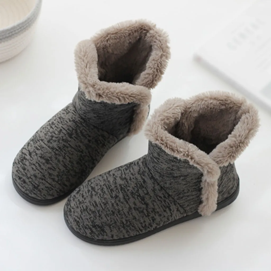 Home Shoes Men Slippers Home Slippers Winter Men Models Home Boots Soft Warm Winter Home Boots Thick Cotton Shoes Chinelo Kapcie