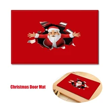 Рождественский стиль, ковер с рождеством, украшение для дома, коврик для двери, напольный коврик, нескользящий коврик, коврик для двери, 400*600 мм