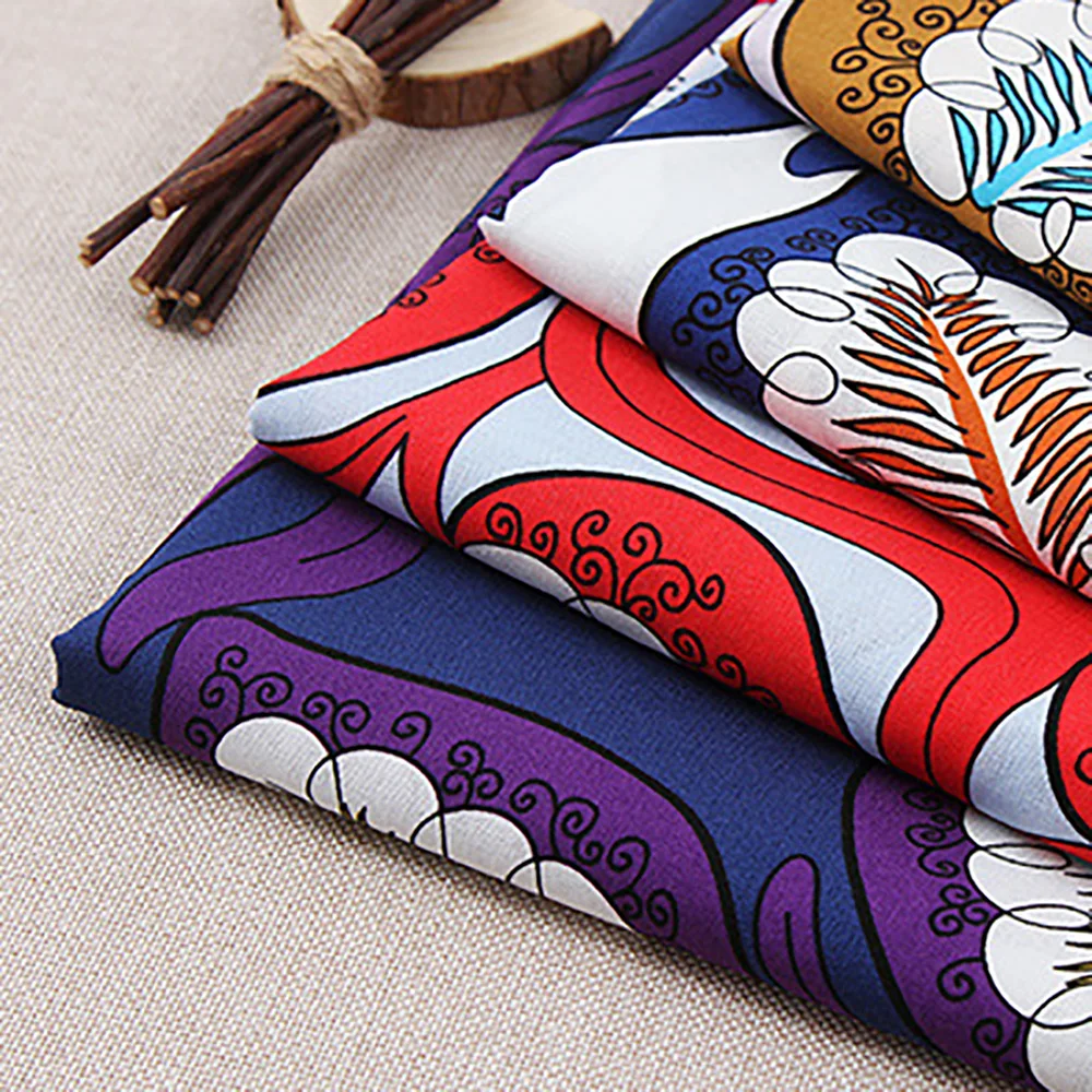 Lychee Life 50x140 см Vinatge печатные ткани красочные ткани для платья DIY ручной работы швейная одежда хлопчатобумажные материалы