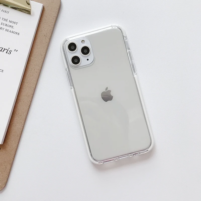 Противоударный чехол для iphone 11 11Pro Max XR XS Max, прозрачный мягкий чехол из ТПУ для iphone 6, 6s, 7, 8 Plus, защитный чехол