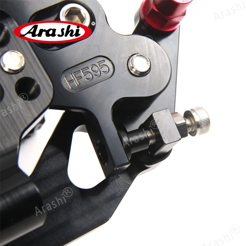 Arashi 1 комплект для поездок на мотоцикле DUCATI Panigale 1199 2012 2013 ЧПУ Rider регулируемая подножка подножки Rearset черный