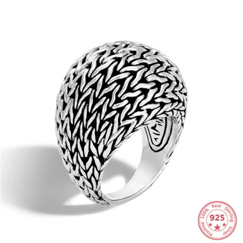 

925 Silver Color Jewelry Diamond Ring for Women Punk Anillos Bizuteria Wedding Gemstone Topaz Pave Setting Ring Bizuteria Ring